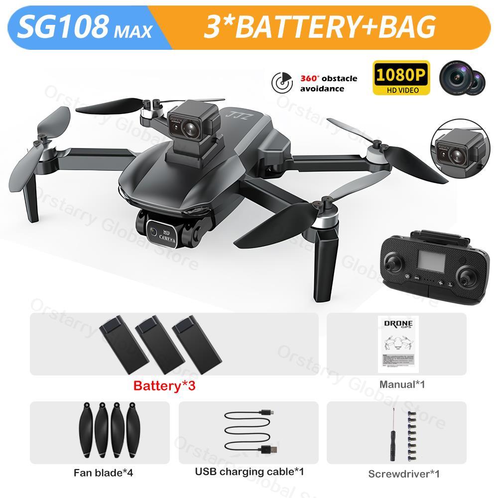 SG108 / SG108 Max Drone - 4K HD Professional Camera With obstacle avoidance Brushless Motor 5G GPS Foldable Rc Quadcopter Helicopter Professional Camera Drone - Image 23