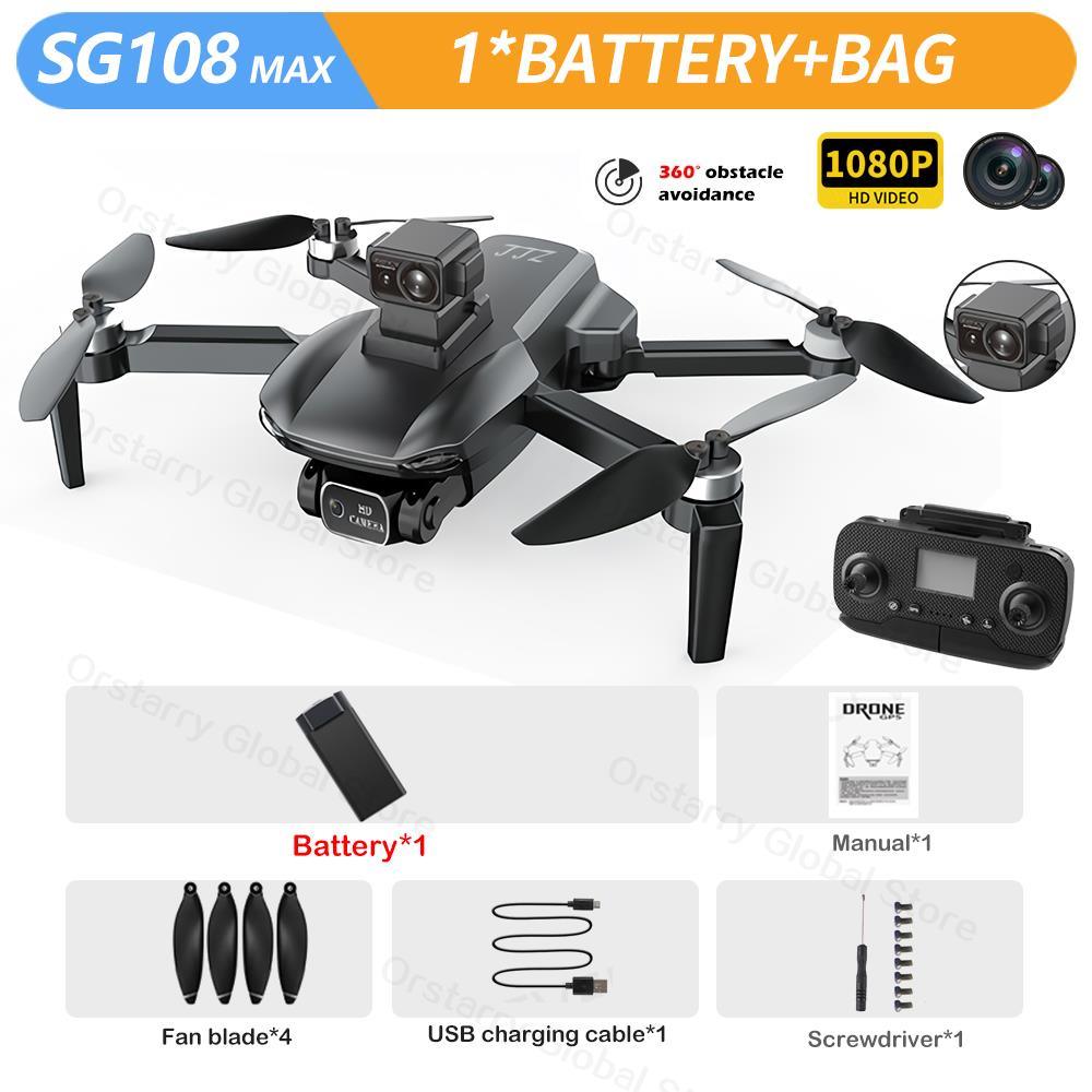 SG108 / SG108 Max Drone - 4K HD Professional Camera With obstacle avoidance Brushless Motor 5G GPS Foldable Rc Quadcopter Helicopter Professional Camera Drone - Image 19