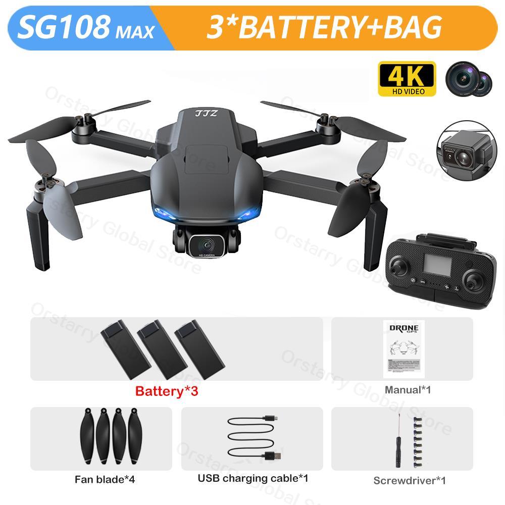 SG108 / SG108 Max Drone - 4K HD Professional Camera With obstacle avoidance Brushless Motor 5G GPS Foldable Rc Quadcopter Helicopter Professional Camera Drone - Image 16