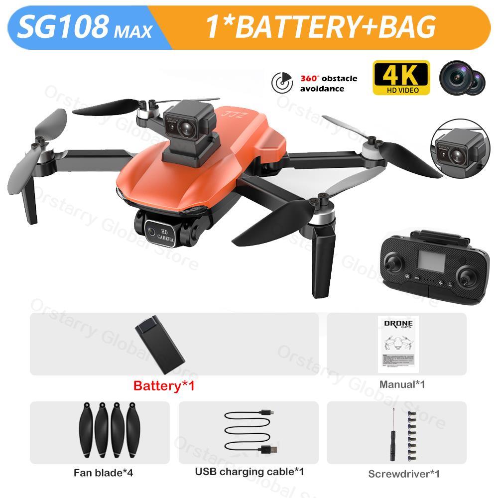 SG108 / SG108 Max Drone - 4K HD Professional Camera With obstacle avoidance Brushless Motor 5G GPS Foldable Rc Quadcopter Helicopter Professional Camera Drone - Image 13