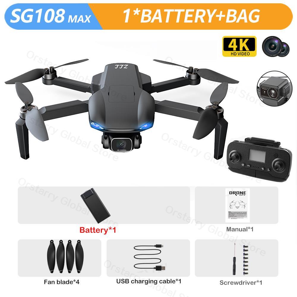 SG108 / SG108 Max Drone - 4K HD Professional Camera With obstacle avoidance Brushless Motor 5G GPS Foldable Rc Quadcopter Helicopter Professional Camera Drone - Image 6