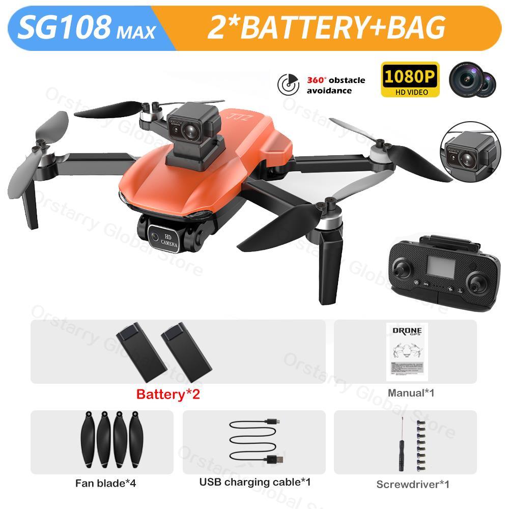 SG108 / SG108 Max Drone - 4K HD Professional Camera With obstacle avoidance Brushless Motor 5G GPS Foldable Rc Quadcopter Helicopter Professional Camera Drone - Image 5
