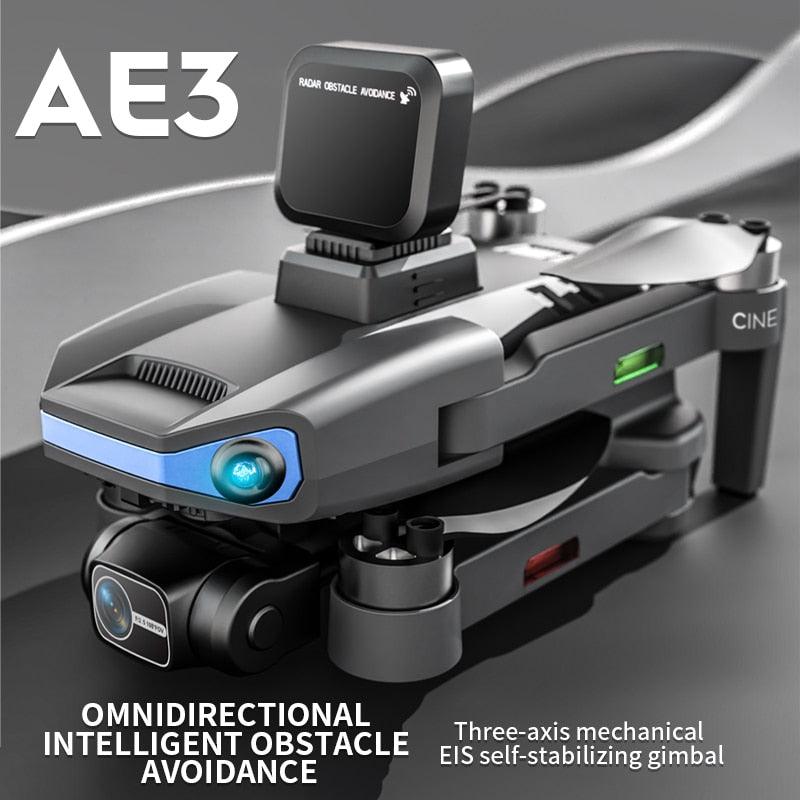 AE3 / AE3 PRO Max GPS Drone - 4K HD Dual Camera Professional Dron FPV EIS 3-Axis Gimbal Radar Obstacle Avoidance Quadcopter RC Toys Professional Camera Drone 25 AE3 / AE3 PRO Max GPS Drone - 4K HD Dual Camera Professional Dron FPV EIS 3-Axis Gimbal Radar Obstacle Avoidance Quadcopter RC Toys Professional Camera Drone - Image 25