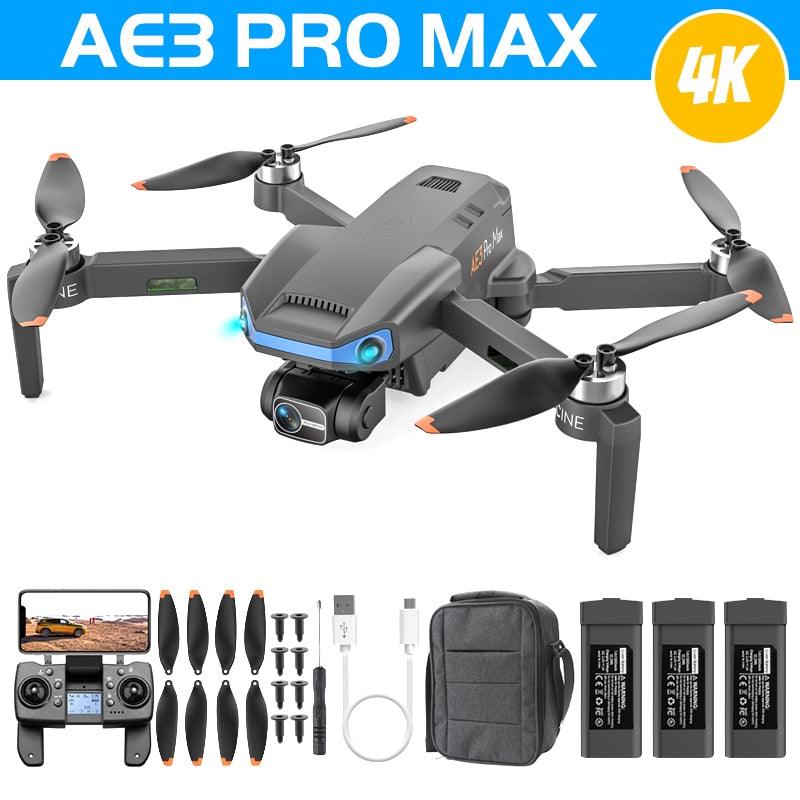 AE3 / AE3 PRO Max GPS Drone - 4K HD Dual Camera Professional Dron FPV EIS 3-Axis Gimbal Radar Obstacle Avoidance Quadcopter RC Toys Professional Camera Drone 2 AE3 / AE3 PRO Max GPS Drone - 4K HD Dual Camera Professional Dron FPV EIS 3-Axis Gimbal Radar Obstacle Avoidance Quadcopter RC Toys Professional Camera Drone - Image 2