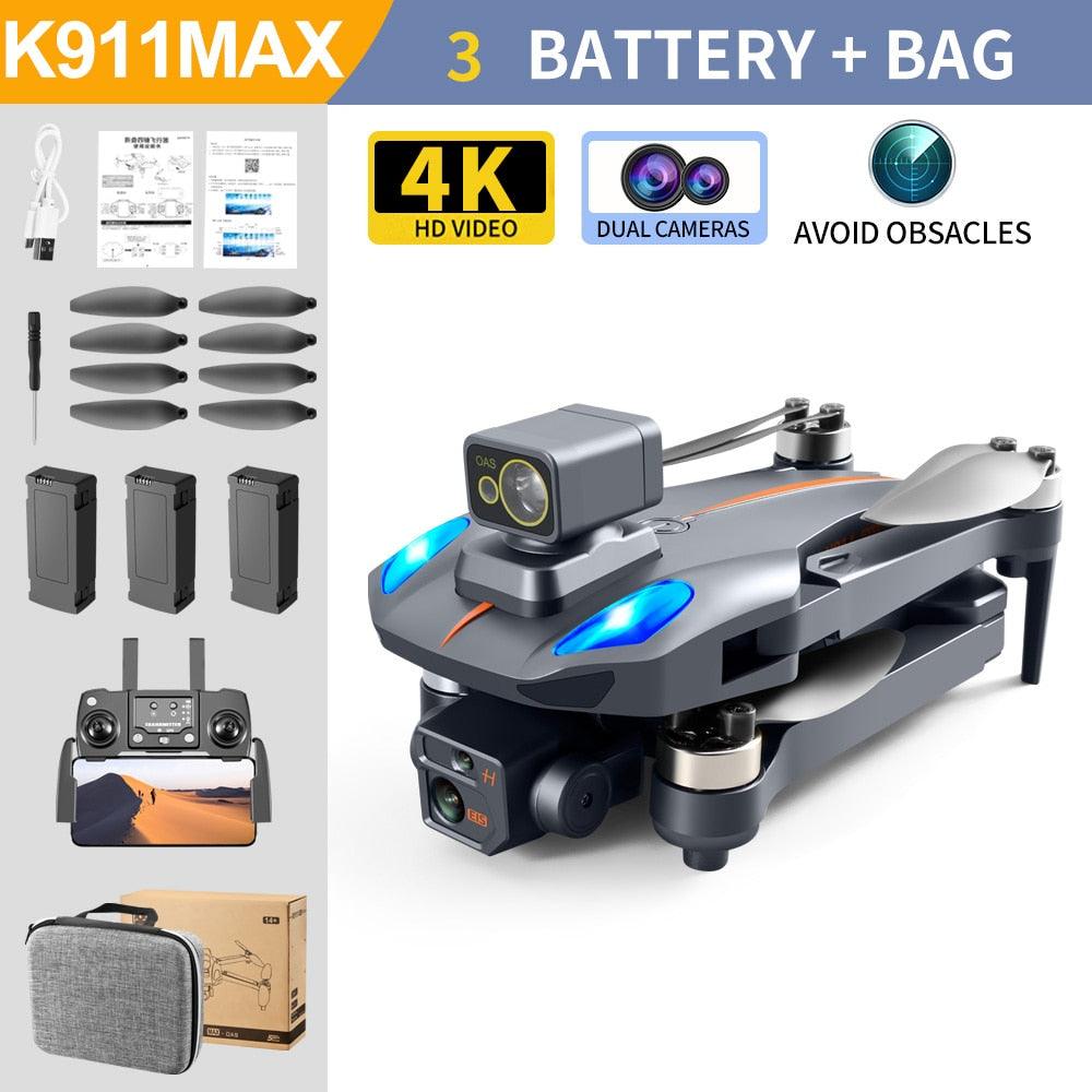 K911 MAX GPS Drone - 4K HD Professional Obstacle Avoidance 4k Dual HD Camera Brushless Motor Foldable Quadcopter RC Distance Gift Professional Camera Drone - Image 11