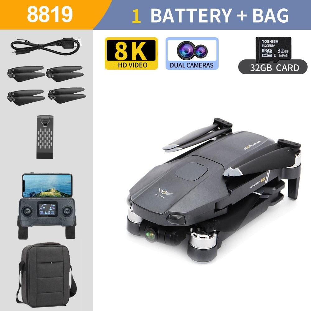 8819 Drone - 2023 NEW Drone Profesional Reperter GPS WIFI 3-Axis Gimbal Camera Helicopter Brushless Motor FPV 6K HD RC Quadcopter Aircraft Professional Camera Drone 16 8819 Drone - 2023 NEW Drone Profesional Reperter GPS WIFI 3-Axis Gimbal Camera Helicopter Brushless Motor FPV 6K HD RC Quadcopter Aircraft Professional Camera Drone - صورة 8819 Drone - 2023 NEW Drone Profesional Reperter GPS WIFI 3-Axis Gimbal Camera Helicopter Brushless Motor FPV 6K HD RC Quadcopter Aircraft Professional Camera Drone - صورة 16