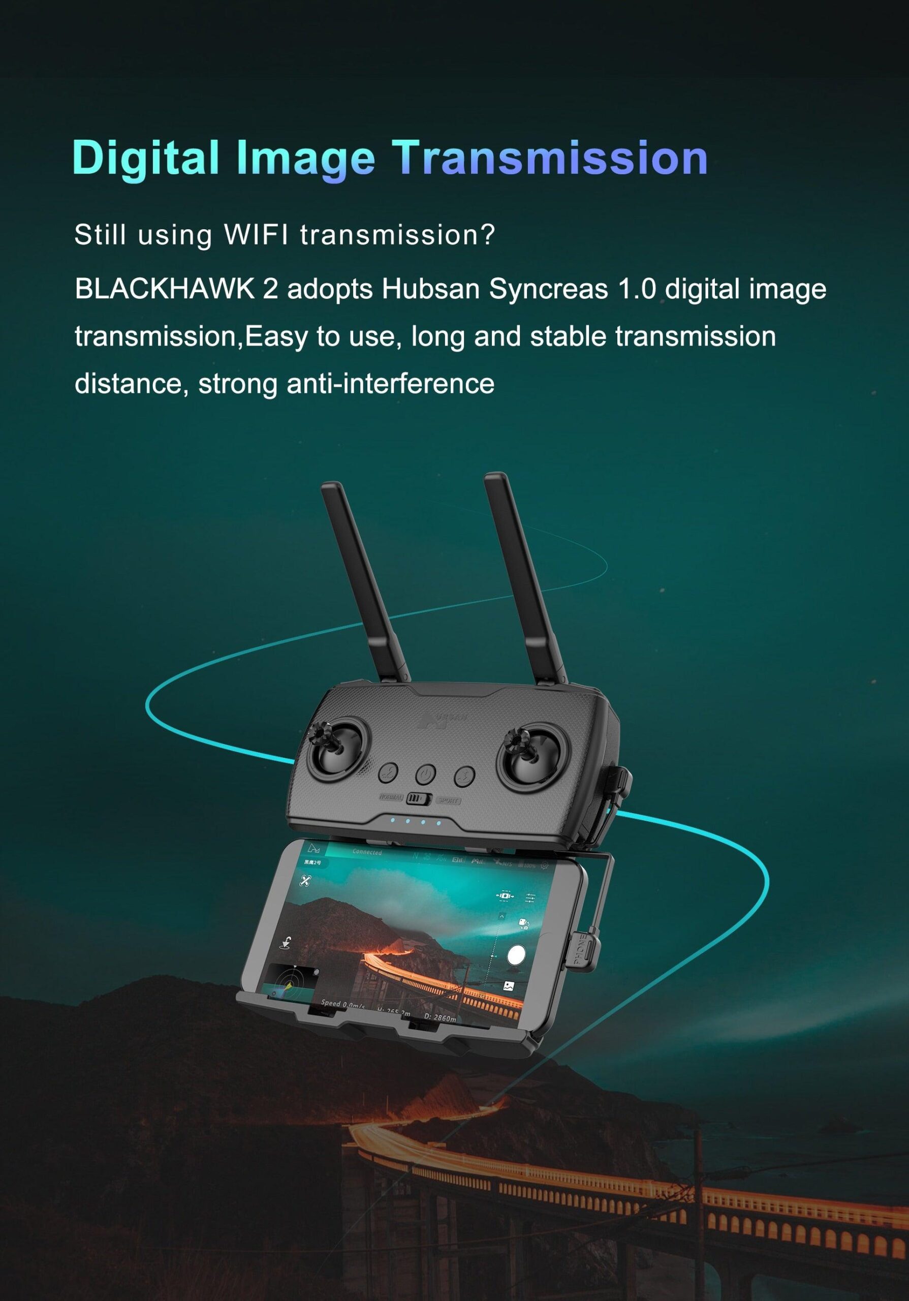 Hubsan BlackHawk2 GPS Drone - 4k Profesional WIFI 5km 3-Axis Gimbal Camera Brushless Motor RC Helicopter Quadcopter 6 Hubsan BlackHawk2 GPS Drone - 4k Profesional WIFI 5km 3-Axis Gimbal Camera Brushless Motor RC Helicopter Quadcopter - Image 6