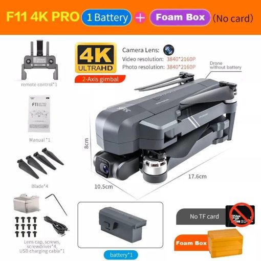 F11S PRO Drone - Supports 64G TF Card Professional 4K HD Camera Gimbal Brushless 5G Wifi Gps System Rc Distance 3Km RC Drones Toys Professional Camera Drone 6 F11S PRO Drone - Supports 64G TF Card Professional 4K HD Camera Gimbal Brushless 5G Wifi Gps System Rc Distance 3Km RC Drones Toys Professional Camera Drone — изображение 6