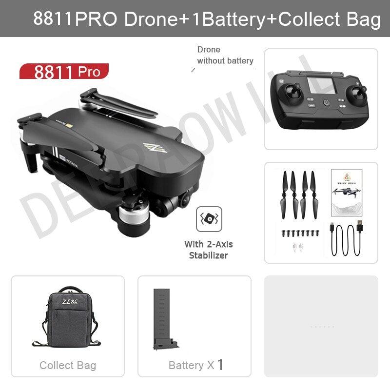 8811 Pro Drone - 6k HD Mechanical Gimbal Camera 2km Distance 5G Wifi Gps System Supports 32G TF Card Drones Professional Camera Drone 9 8811 Pro Drone - 6k HD Mechanical Gimbal Camera 2km Distance 5G Wifi Gps System Supports 32G TF Card Drones Professional Camera Drone — изображение 9