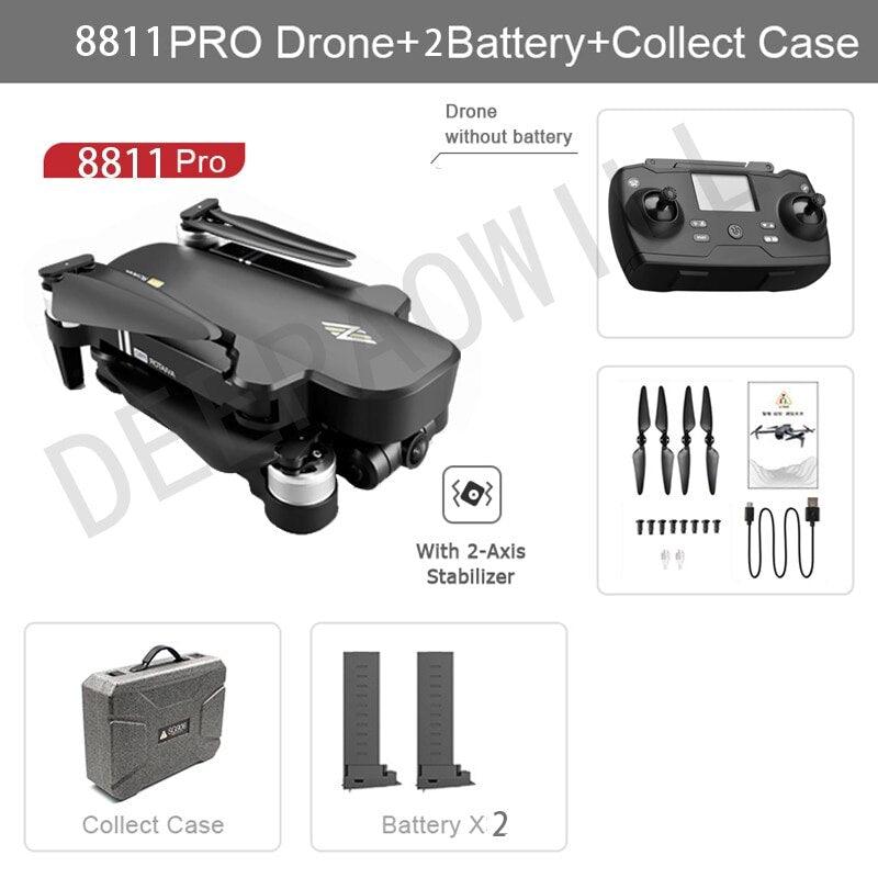 8811 Pro Drone - 6k HD Mechanical Gimbal Camera 2km Distance 5G Wifi Gps System Supports 32G TF Card Drones Professional Camera Drone 8 8811 Pro Drone - 6k HD Mechanical Gimbal Camera 2km Distance 5G Wifi Gps System Supports 32G TF Card Drones Professional Camera Drone — изображение 8