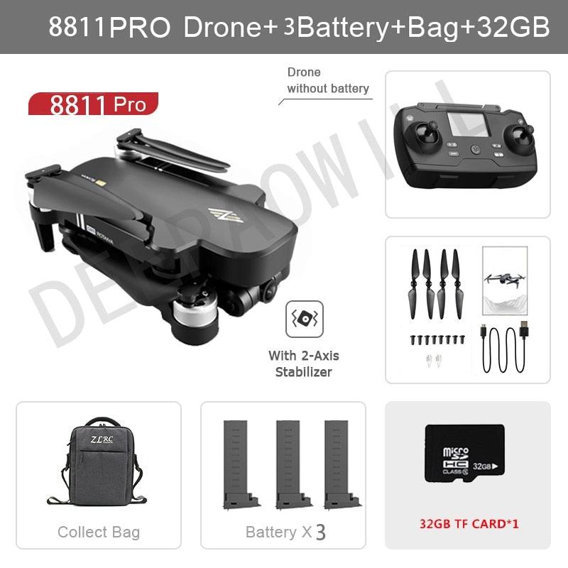 8811 Pro Drone - 6k HD Mechanical Gimbal Camera 2km Distance 5G Wifi Gps System Supports 32G TF Card Drones Professional Camera Drone 4 8811 Pro Drone - 6k HD Mechanical Gimbal Camera 2km Distance 5G Wifi Gps System Supports 32G TF Card Drones Professional Camera Drone — изображение 4