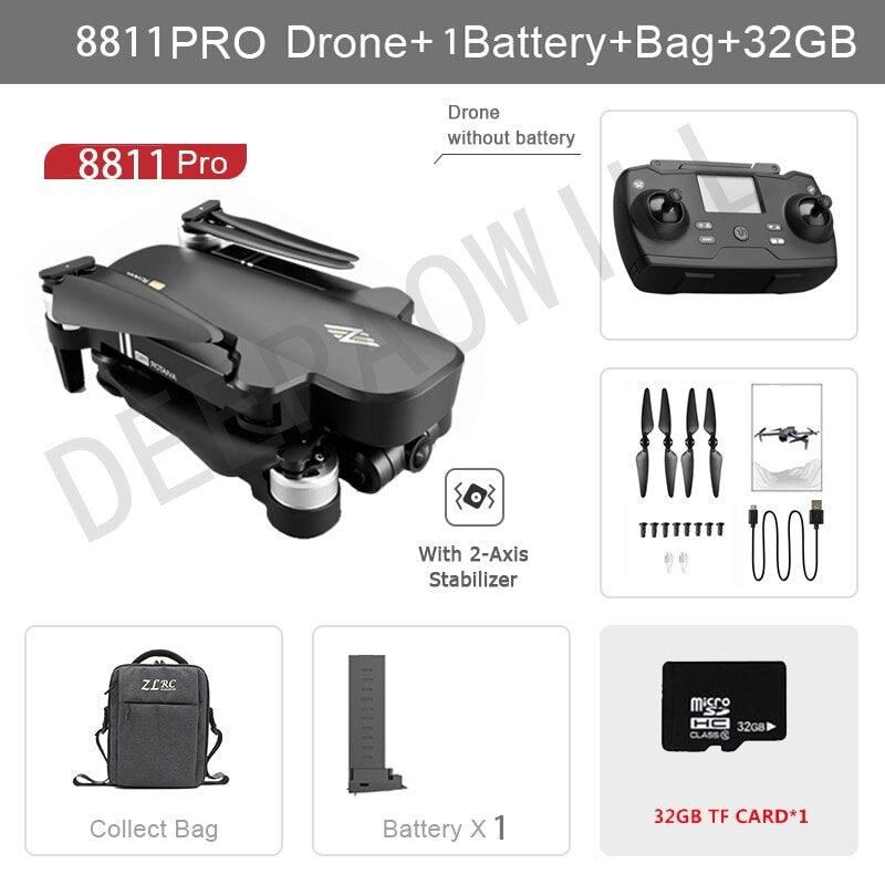 8811 Pro Drone - 6k HD Mechanical Gimbal Camera 2km Distance 5G Wifi Gps System Supports 32G TF Card Drones Professional Camera Drone 2 8811 Pro Drone - 6k HD Mechanical Gimbal Camera 2km Distance 5G Wifi Gps System Supports 32G TF Card Drones Professional Camera Drone — изображение 2