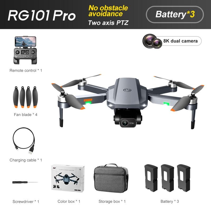 RG101 Pro Drone - 2-axis Gimbal 360° Obstacle Avoidance HD Dual Camera Aerial Photography Brushless GPS Foldable Return Quadcopter Professional Camera Drone 6 RG101 Pro Drone - 2-axis Gimbal 360° Obstacle Avoidance HD Dual Camera Aerial Photography Brushless GPS Foldable Return Quadcopter Professional Camera Drone - Image 6