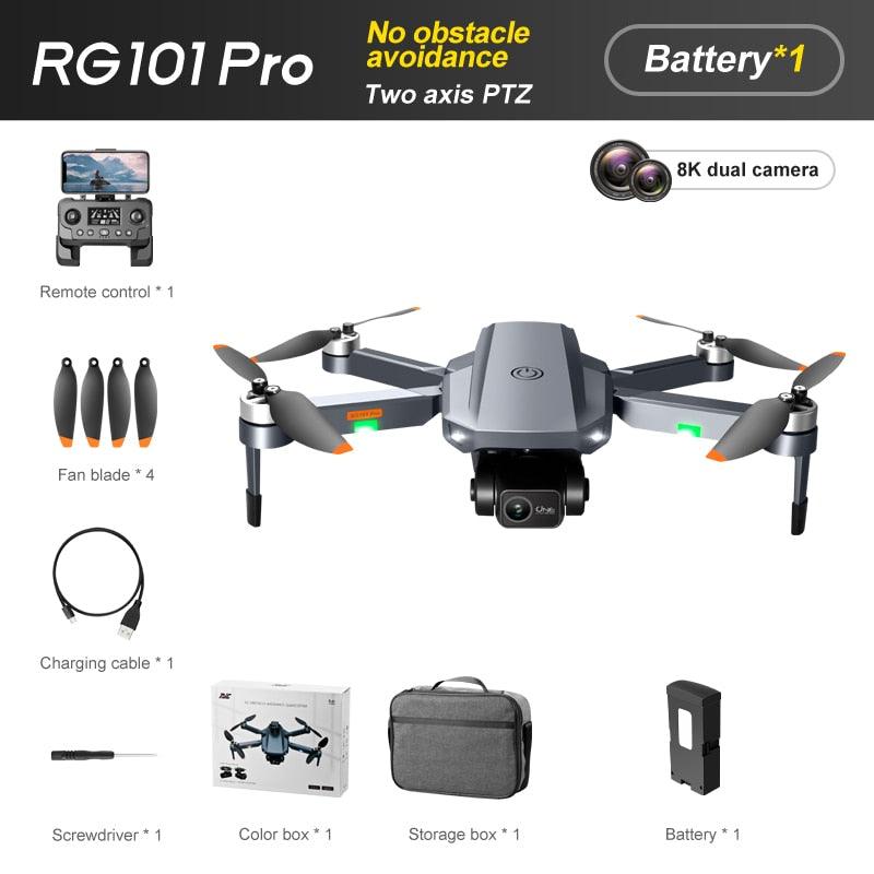 RG101 Pro Drone - 2-axis Gimbal 360° Obstacle Avoidance HD Dual Camera Aerial Photography Brushless GPS Foldable Return Quadcopter Professional Camera Drone 5 RG101 Pro Drone - 2-axis Gimbal 360° Obstacle Avoidance HD Dual Camera Aerial Photography Brushless GPS Foldable Return Quadcopter Professional Camera Drone - Image 5