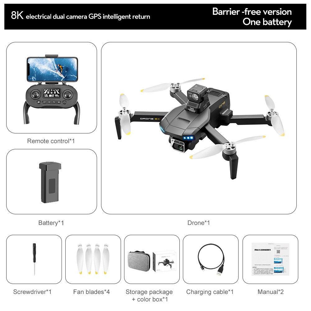 S+ Drone / S Plus Drone - GPS 6K HD Dual HD Camera RC Distance 1200M Laser Obstacle Avoidance Aerial Photography Brushless Motor Foldable Quadcopter Professional Camera Drone 13 S+ Drone / S Plus Drone - GPS 6K HD Dual HD Camera RC Distance 1200M Laser Obstacle Avoidance Aerial Photography Brushless Motor Foldable Quadcopter Professional Camera Drone - صورة S+ Drone / S Plus Drone - GPS 6K HD Dual HD Camera RC Distance 1200M Laser Obstacle Avoidance Aerial Photography Brushless Motor Foldable Quadcopter Professional Camera Drone - صورة 13