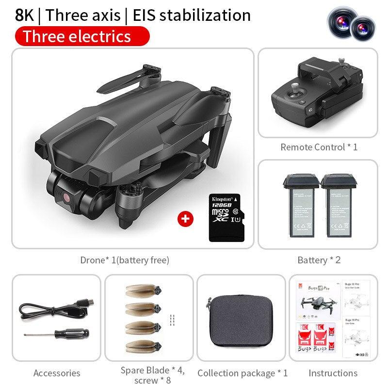 B18 Pro Drone - GPS 4K HD Dual Camera Three-Axis EIS Gimbal 5G Wifi FPV Folding Quadcopter Remote Control Distance 3000M Gift Toy Professional Camera Drone 12 B18 Pro Drone - GPS 4K HD Dual Camera Three-Axis EIS Gimbal 5G Wifi FPV Folding Quadcopter Remote Control Distance 3000M Gift Toy Professional Camera Drone - Image 12