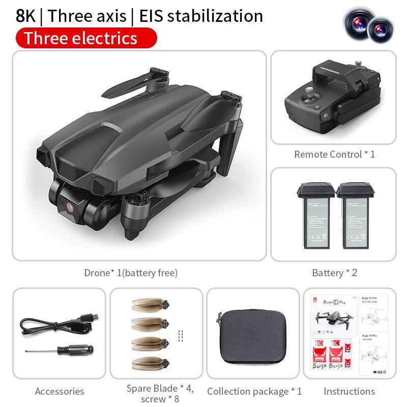 B18 Pro Drone - GPS 4K HD Dual Camera Three-Axis EIS Gimbal 5G Wifi FPV Folding Quadcopter Remote Control Distance 3000M Gift Toy Professional Camera Drone 11 B18 Pro Drone - GPS 4K HD Dual Camera Three-Axis EIS Gimbal 5G Wifi FPV Folding Quadcopter Remote Control Distance 3000M Gift Toy Professional Camera Drone - Image 11