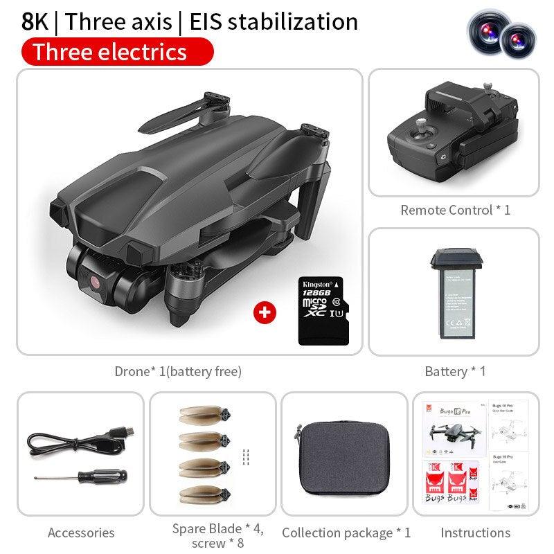 B18 Pro Drone - GPS 4K HD Dual Camera Three-Axis EIS Gimbal 5G Wifi FPV Folding Quadcopter Remote Control Distance 3000M Gift Toy Professional Camera Drone 9 B18 Pro Drone - GPS 4K HD Dual Camera Three-Axis EIS Gimbal 5G Wifi FPV Folding Quadcopter Remote Control Distance 3000M Gift Toy Professional Camera Drone - Image 9