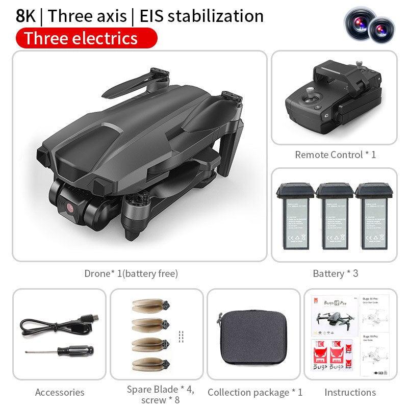 B18 Pro Drone - GPS 4K HD Dual Camera Three-Axis EIS Gimbal 5G Wifi FPV Folding Quadcopter Remote Control Distance 3000M Gift Toy Professional Camera Drone 7 B18 Pro Drone - GPS 4K HD Dual Camera Three-Axis EIS Gimbal 5G Wifi FPV Folding Quadcopter Remote Control Distance 3000M Gift Toy Professional Camera Drone - Image 7