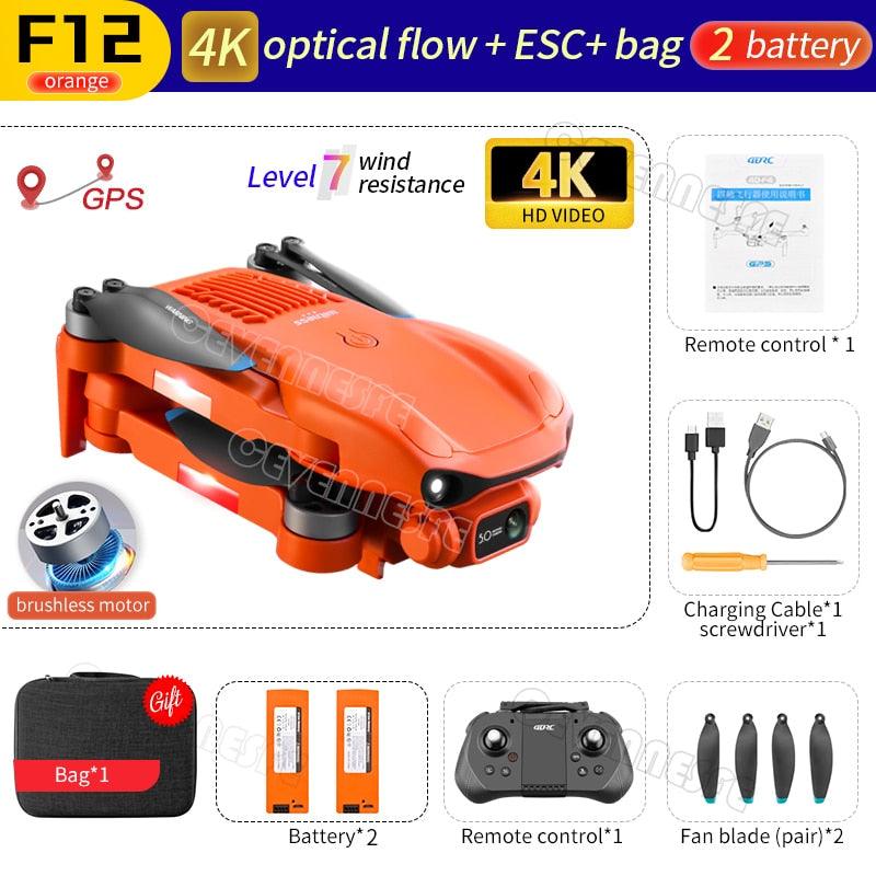 F12 GPS Drone - 4K HD professional 6K HD Dual Camera Wi-Fi FPV RC helicopter Brushless Foldable Quadcopter RC Distance 2KM Professional Camera Drone 13 F12 GPS Drone - 4K HD professional 6K HD Dual Camera Wi-Fi FPV RC helicopter Brushless Foldable Quadcopter RC Distance 2KM Professional Camera Drone - Image 13