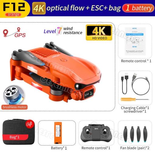 F12 GPS Drone - 4K HD professional 6K HD Dual Camera Wi-Fi FPV RC helicopter Brushless Foldable Quadcopter RC Distance 2KM Professional Camera Drone 3 F12 GPS Drone - 4K HD professional 6K HD Dual Camera Wi-Fi FPV RC helicopter Brushless Foldable Quadcopter RC Distance 2KM Professional Camera Drone — изображение 3