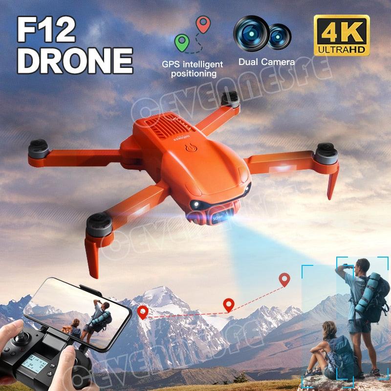 F12 GPS Drone - 4K HD professional 6K HD Dual Camera Wi-Fi FPV RC helicopter Brushless Foldable Quadcopter RC Distance 2KM Professional Camera Drone 2 F12 GPS Drone - 4K HD professional 6K HD Dual Camera Wi-Fi FPV RC helicopter Brushless Foldable Quadcopter RC Distance 2KM Professional Camera Drone - Image 2