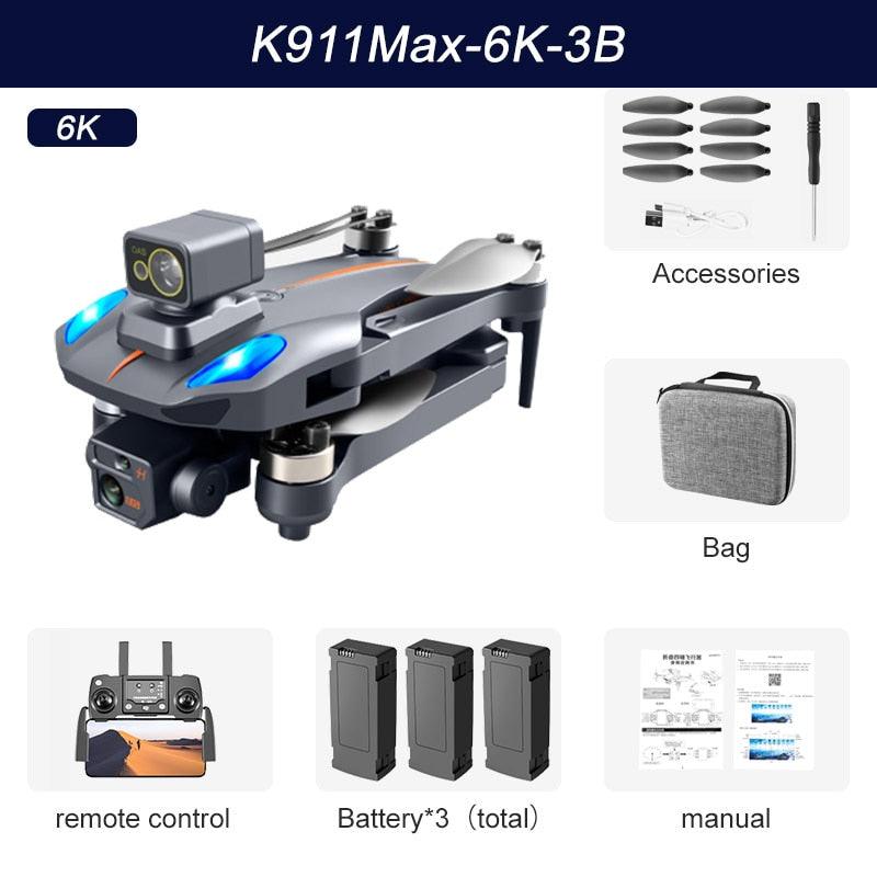 K911 MAX GPS Drone - 4K HD Professional Obstacle Avoidance 8K HD Dual HD Camera Brushless Motor Foldable Quadcopter RC Distance 1200M Professional Camera Drone 5 K911 MAX GPS Drone - 4K HD Professional Obstacle Avoidance 8K HD Dual HD Camera Brushless Motor Foldable Quadcopter RC Distance 1200M Professional Camera Drone — изображение 5