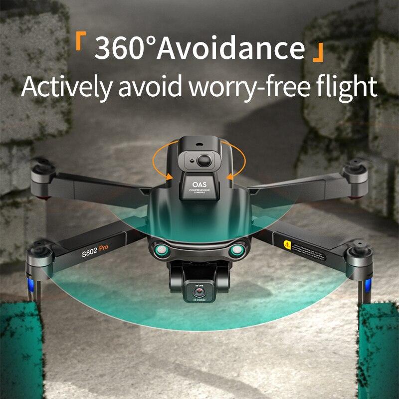 2024 New S802 GPS Drone - 8K HD Professional 3-Axis EIS Gimbal Camera 360° Obstacle Avoidance Brushless Motor Foldable Quadcopter Professional Camera Drone 18 2024 New S802 GPS Drone - 8K HD Professional 3-Axis EIS Gimbal Camera 360° Obstacle Avoidance Brushless Motor Foldable Quadcopter Professional Camera Drone — изображение 18