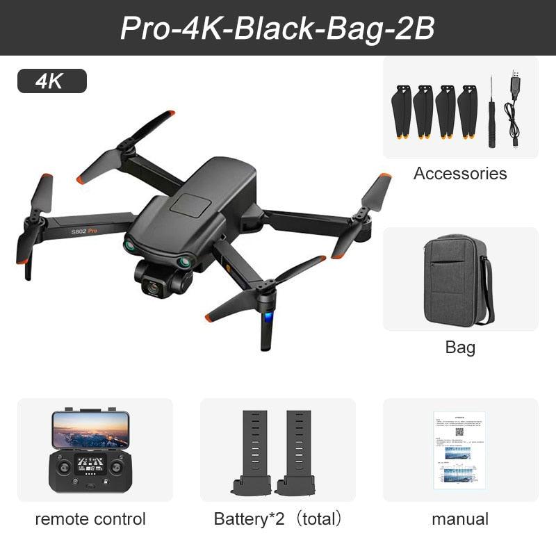 2024 New S802 GPS Drone - 8K HD Professional 3-Axis EIS Gimbal Camera 360° Obstacle Avoidance Brushless Motor Foldable Quadcopter Professional Camera Drone 8 2024 New S802 GPS Drone - 8K HD Professional 3-Axis EIS Gimbal Camera 360° Obstacle Avoidance Brushless Motor Foldable Quadcopter Professional Camera Drone — изображение 8