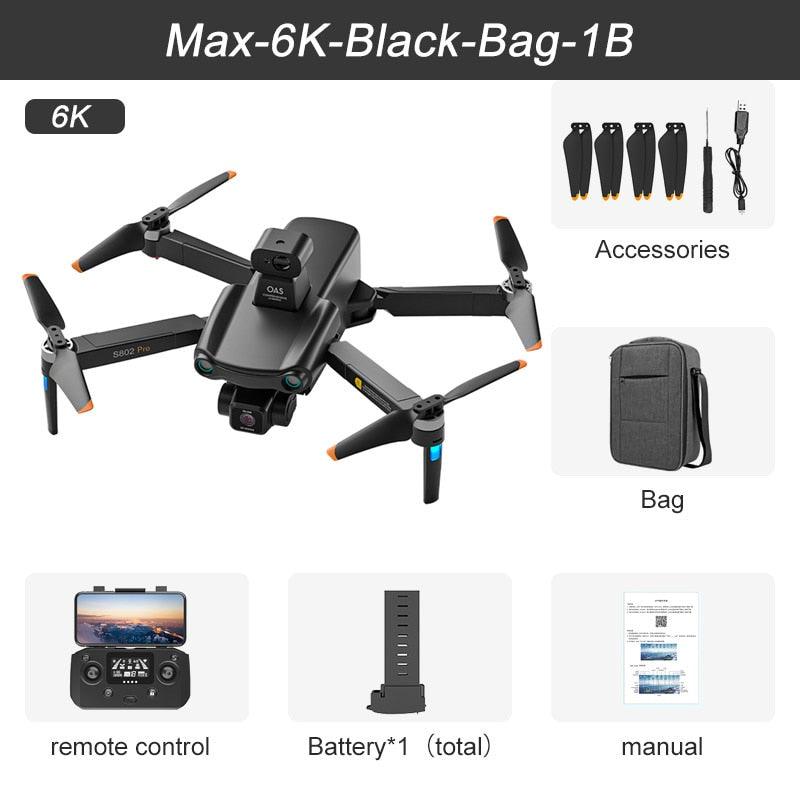2024 New S802 GPS Drone - 8K HD Professional 3-Axis EIS Gimbal Camera 360° Obstacle Avoidance Brushless Motor Foldable Quadcopter Professional Camera Drone 5 2024 New S802 GPS Drone - 8K HD Professional 3-Axis EIS Gimbal Camera 360° Obstacle Avoidance Brushless Motor Foldable Quadcopter Professional Camera Drone — изображение 5