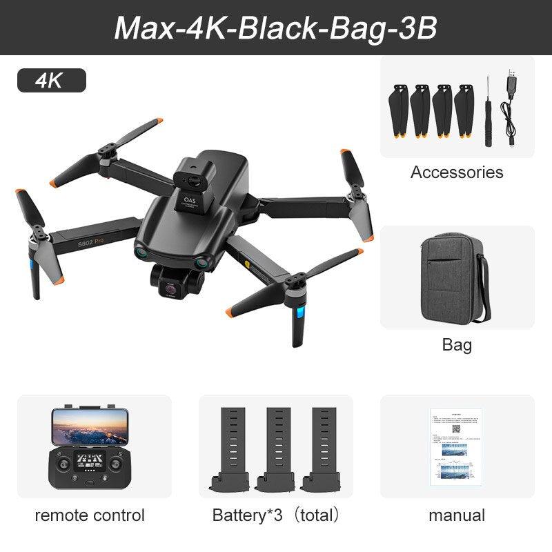 2024 New S802 GPS Drone - 8K HD Professional 3-Axis EIS Gimbal Camera 360° Obstacle Avoidance Brushless Motor Foldable Quadcopter Professional Camera Drone 3 2024 New S802 GPS Drone - 8K HD Professional 3-Axis EIS Gimbal Camera 360° Obstacle Avoidance Brushless Motor Foldable Quadcopter Professional Camera Drone — изображение 3