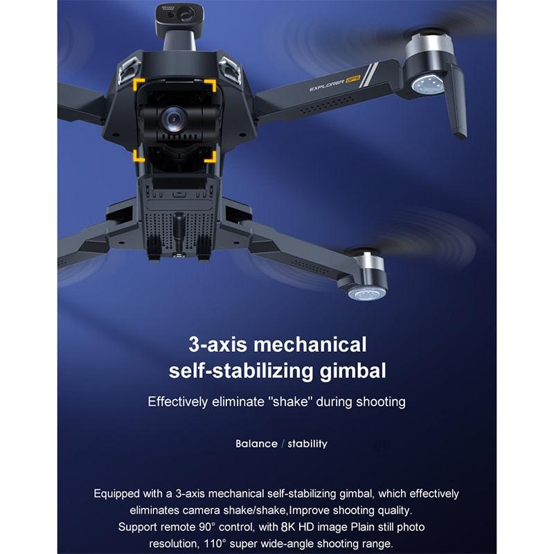 8819 pro Drone - 3-Axis Gimbal 8k Profesional with HD Camera 5G GPS WIFI FPV Brushless Motor Dron Obstacle Avoidance RC Quadcopter Professional Camera Drone 24 8819 pro Drone - 3-Axis Gimbal 8k Profesional with HD Camera 5G GPS WIFI FPV Brushless Motor Dron Obstacle Avoidance RC Quadcopter Professional Camera Drone - صورة 8819 pro Drone - 3-Axis Gimbal 8k Profesional with HD Camera 5G GPS WIFI FPV Brushless Motor Dron Obstacle Avoidance RC Quadcopter Professional Camera Drone - صورة 24
