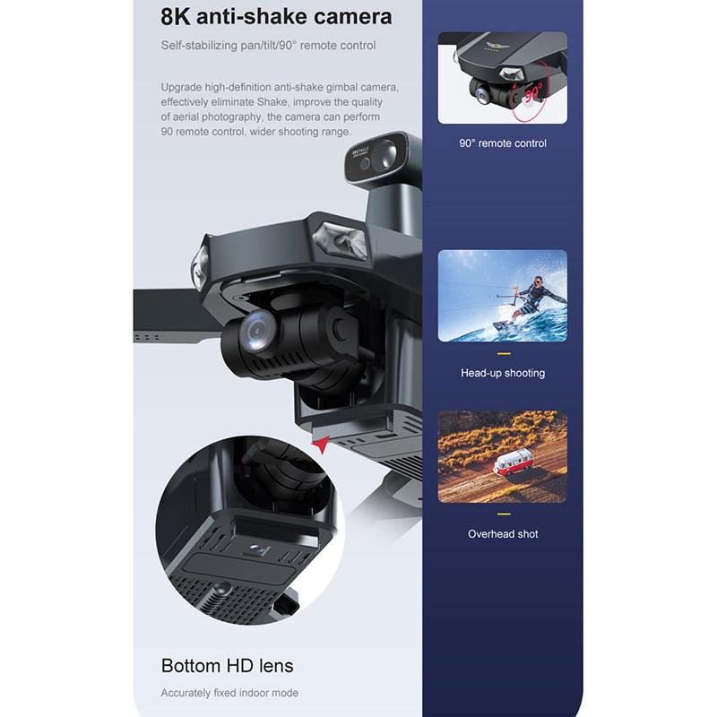 8819 pro Drone - 3-Axis Gimbal 8k Profesional with HD Camera 5G GPS WIFI FPV Brushless Motor Dron Obstacle Avoidance RC Quadcopter Professional Camera Drone 23 8819 pro Drone - 3-Axis Gimbal 8k Profesional with HD Camera 5G GPS WIFI FPV Brushless Motor Dron Obstacle Avoidance RC Quadcopter Professional Camera Drone - صورة 8819 pro Drone - 3-Axis Gimbal 8k Profesional with HD Camera 5G GPS WIFI FPV Brushless Motor Dron Obstacle Avoidance RC Quadcopter Professional Camera Drone - صورة 23