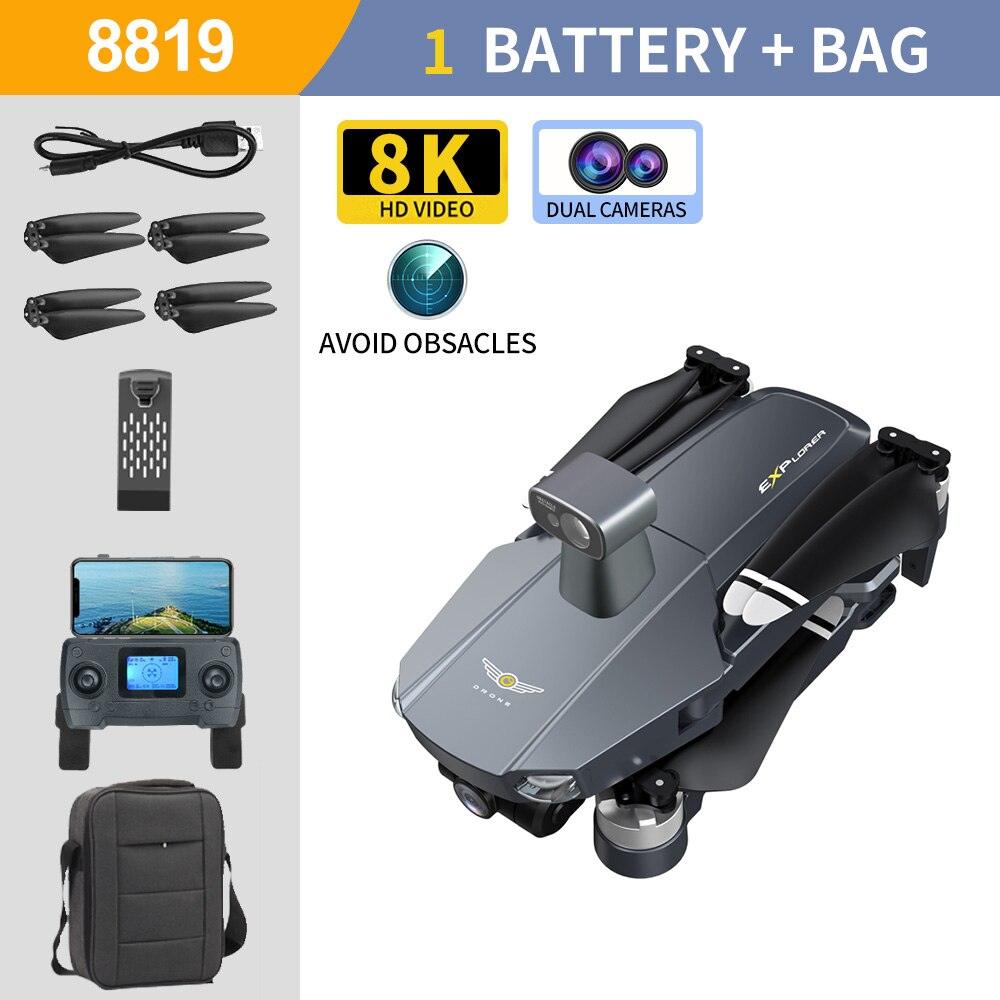 8819 pro Drone - 3-Axis Gimbal 8k Profesional with HD Camera 5G GPS WIFI FPV Brushless Motor Dron Obstacle Avoidance RC Quadcopter Professional Camera Drone 22 8819 pro Drone - 3-Axis Gimbal 8k Profesional with HD Camera 5G GPS WIFI FPV Brushless Motor Dron Obstacle Avoidance RC Quadcopter Professional Camera Drone - صورة 8819 pro Drone - 3-Axis Gimbal 8k Profesional with HD Camera 5G GPS WIFI FPV Brushless Motor Dron Obstacle Avoidance RC Quadcopter Professional Camera Drone - صورة 22