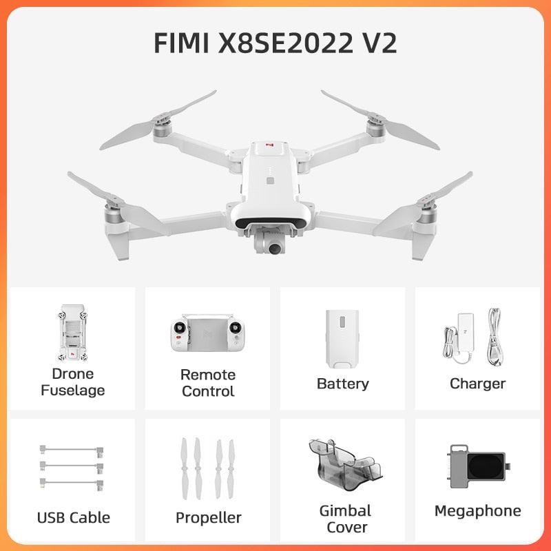 FIMI X8SE 2022 V2 Camera Drone 10KM 4K HD professional Quadcopter camera RC Helicopter FPV 3-axis Gimbal 4K HD Camera GPS RC Drone Professional Camera Drone 2 FIMI X8SE 2022 V2 Camera Drone 10KM 4K HD professional Quadcopter camera RC Helicopter FPV 3-axis Gimbal 4K HD Camera GPS RC Drone Professional Camera Drone - Image 2