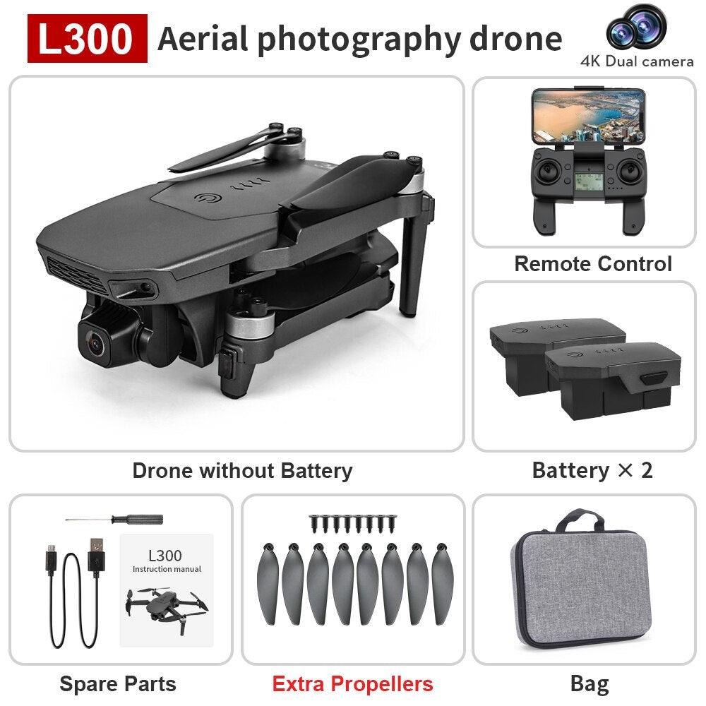 L300 GPS Drone - 2023 New 4K HD Professinal Camera HD ESC Camera Optical Flow Positioning Foldable Quadcopter Professional Camera Drone 6 L300 GPS Drone - 2023 New 4K HD Professinal Camera HD ESC Camera Optical Flow Positioning Foldable Quadcopter Professional Camera Drone - صورة L300 GPS Drone - 2023 New 4K HD Professinal Camera HD ESC Camera Optical Flow Positioning Foldable Quadcopter Professional Camera Drone - صورة 6