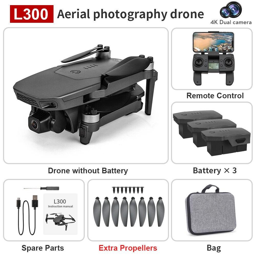 L300 GPS Drone - 2023 New 4K HD Professinal Camera HD ESC Camera Optical Flow Positioning Foldable Quadcopter Professional Camera Drone 5 L300 GPS Drone - 2023 New 4K HD Professinal Camera HD ESC Camera Optical Flow Positioning Foldable Quadcopter Professional Camera Drone - صورة L300 GPS Drone - 2023 New 4K HD Professinal Camera HD ESC Camera Optical Flow Positioning Foldable Quadcopter Professional Camera Drone - صورة 5