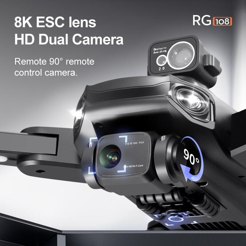 RG108 MAX Drone - 2023 NEW Professional  8K HD Dual Camera FPV 3Km GPS Aerial Photography Brushless Motor Foldable Quadcopter Toys Professional Camera Drone — изображение 26