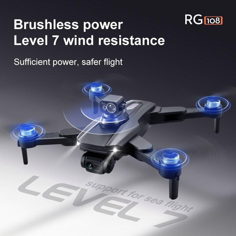 RG108 MAX Drone - 2023 NEW Professional  8K HD Dual Camera FPV 3Km GPS Aerial Photography Brushless Motor Foldable Quadcopter Toys Professional Camera Drone — изображение 23