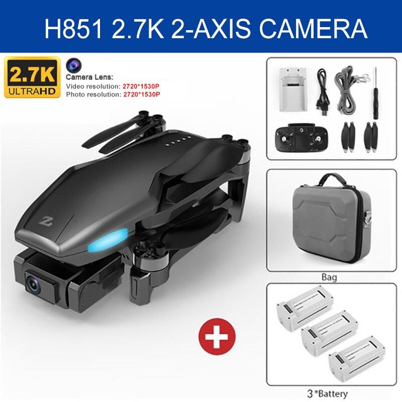 H851 GPS Drone - 4K HD Dual Camera Wifi Fpv 2-Axis RC Helicopter Height Hold Headless Mode Professional Foldable Quadcopter RC Toy Professional Camera Drone 11 H851 GPS Drone - 4K HD Dual Camera Wifi Fpv 2-Axis RC Helicopter Height Hold Headless Mode Professional Foldable Quadcopter RC Toy Professional Camera Drone — изображение 11