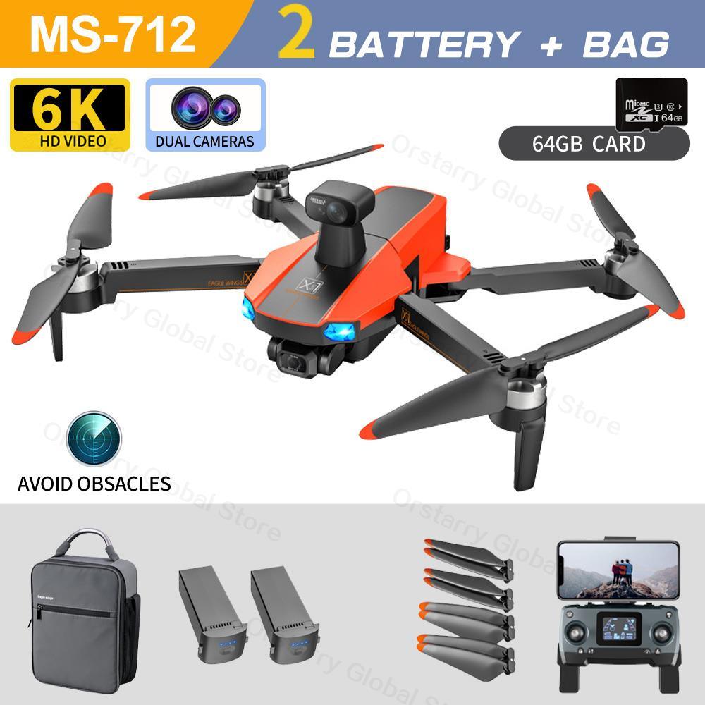 MS-712 Drone - GPS 5G 3-Axis Gimbal 8K HD UHD Camera Support TF Card Helicopter Brushless Motor FPV Quadcopter Aircraft Professional Camera Drone 15 MS-712 Drone - GPS 5G 3-Axis Gimbal 8K HD UHD Camera Support TF Card Helicopter Brushless Motor FPV Quadcopter Aircraft Professional Camera Drone - Image 15