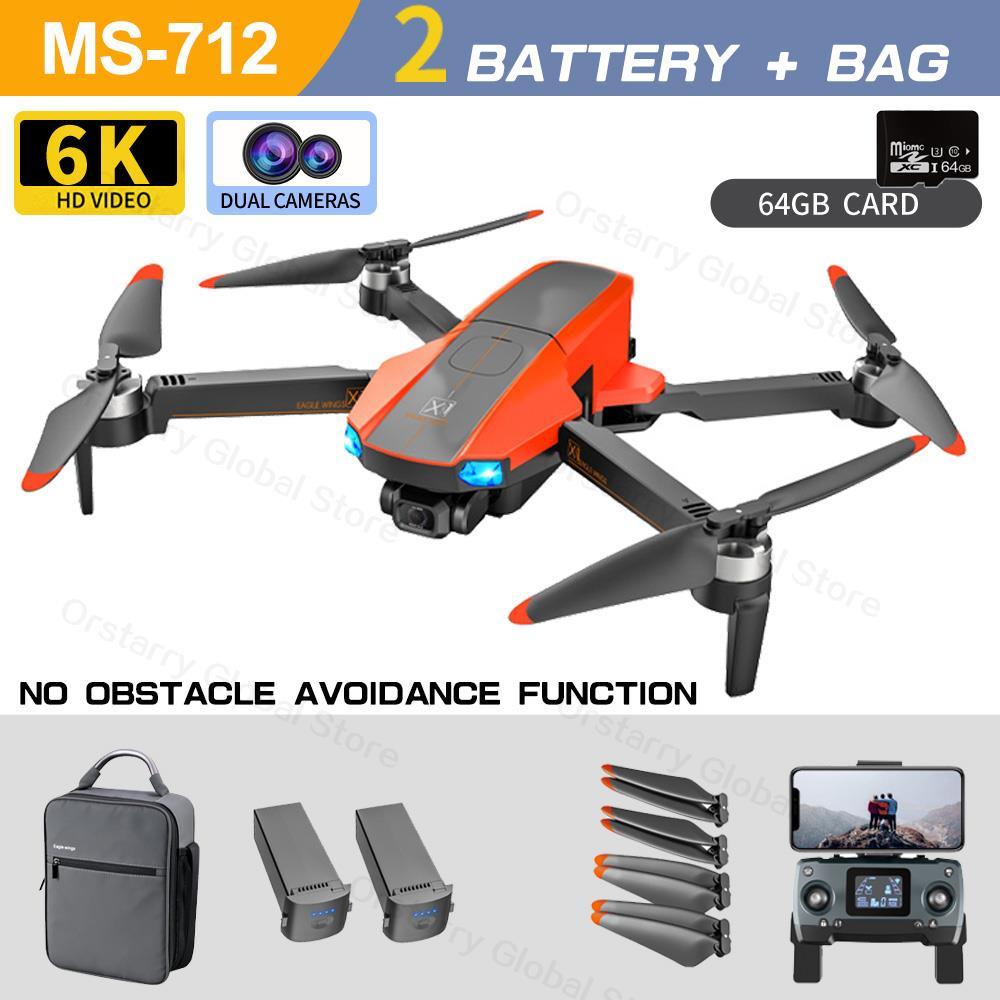 MS-712 Drone - GPS 5G 3-Axis Gimbal 8K HD UHD Camera Support TF Card Helicopter Brushless Motor FPV Quadcopter Aircraft Professional Camera Drone 13 MS-712 Drone - GPS 5G 3-Axis Gimbal 8K HD UHD Camera Support TF Card Helicopter Brushless Motor FPV Quadcopter Aircraft Professional Camera Drone - Image 13