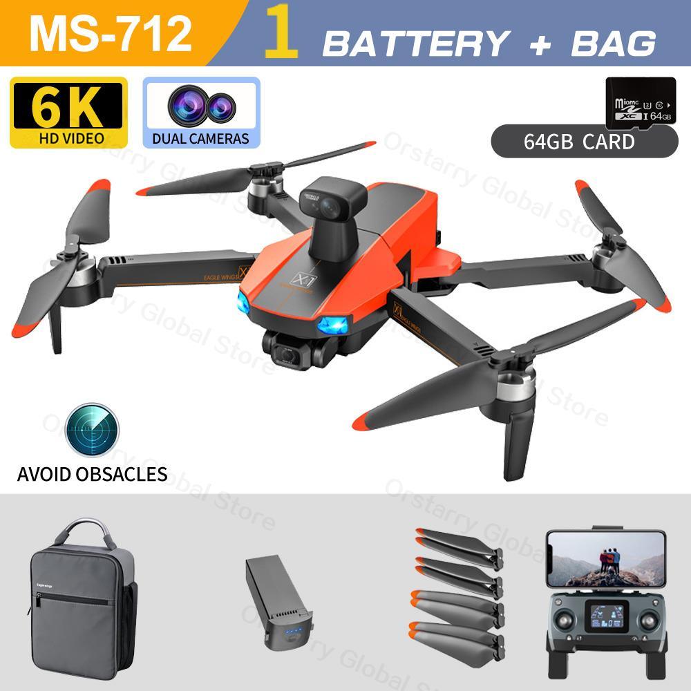 MS-712 Drone - GPS 5G 3-Axis Gimbal 8K HD UHD Camera Support TF Card Helicopter Brushless Motor FPV Quadcopter Aircraft Professional Camera Drone 11 MS-712 Drone - GPS 5G 3-Axis Gimbal 8K HD UHD Camera Support TF Card Helicopter Brushless Motor FPV Quadcopter Aircraft Professional Camera Drone - Image 11