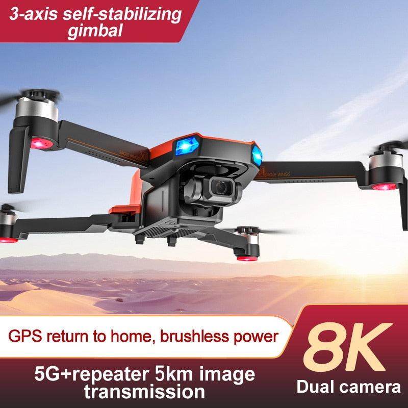 MS-712 Drone - GPS 5G 3-Axis Gimbal 8K HD UHD Camera Support TF Card Helicopter Brushless Motor FPV Quadcopter Aircraft Professional Camera Drone 2 MS-712 Drone - GPS 5G 3-Axis Gimbal 8K HD UHD Camera Support TF Card Helicopter Brushless Motor FPV Quadcopter Aircraft Professional Camera Drone - Image 2