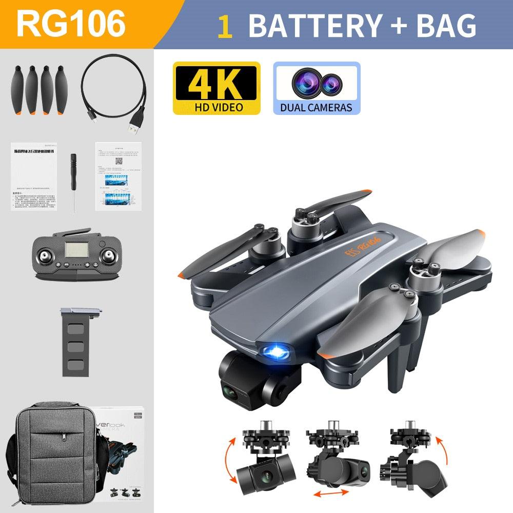 RG106 /RG106 Pro Drone - Camera 4K HD GPS Profesional Obstacle avoidance With 3Axis Brushless 8K HD RC Helicopter 5G WiFi Fpv Quadcopter Professional Camera Drone 6 RG106 /RG106 Pro Drone - Camera 4K HD GPS Profesional Obstacle avoidance With 3Axis Brushless 8K HD RC Helicopter 5G WiFi Fpv Quadcopter Professional Camera Drone - صورة RG106 /RG106 Pro Drone - Camera 4K HD GPS Profesional Obstacle avoidance With 3Axis Brushless 8K HD RC Helicopter 5G WiFi Fpv Quadcopter Professional Camera Drone - صورة 6