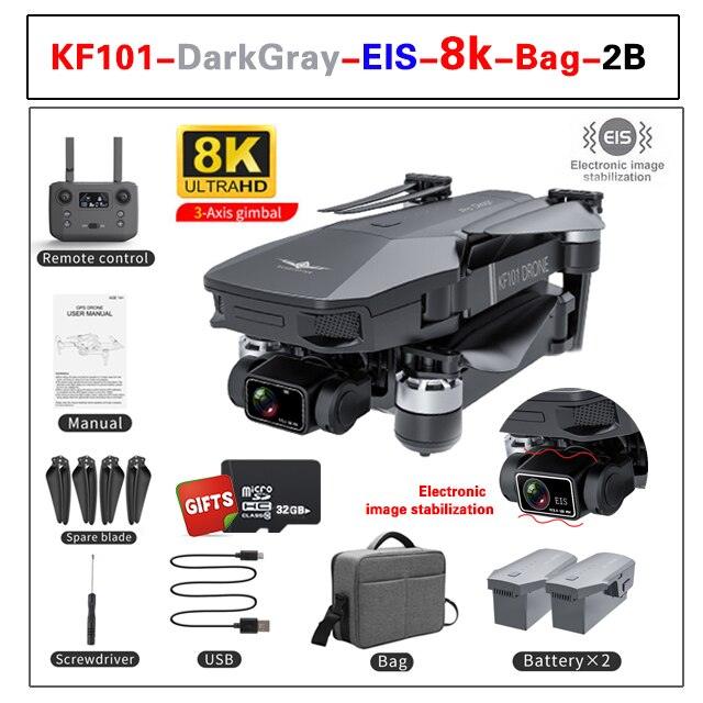New GPS Drone 4k Profesional 8K HD Camera 3-Axis Gimbal  Aerial Photography Brushless Foldable Quadcopter RC Dron Toys Gifts Professional Camera Drone - Bild 4