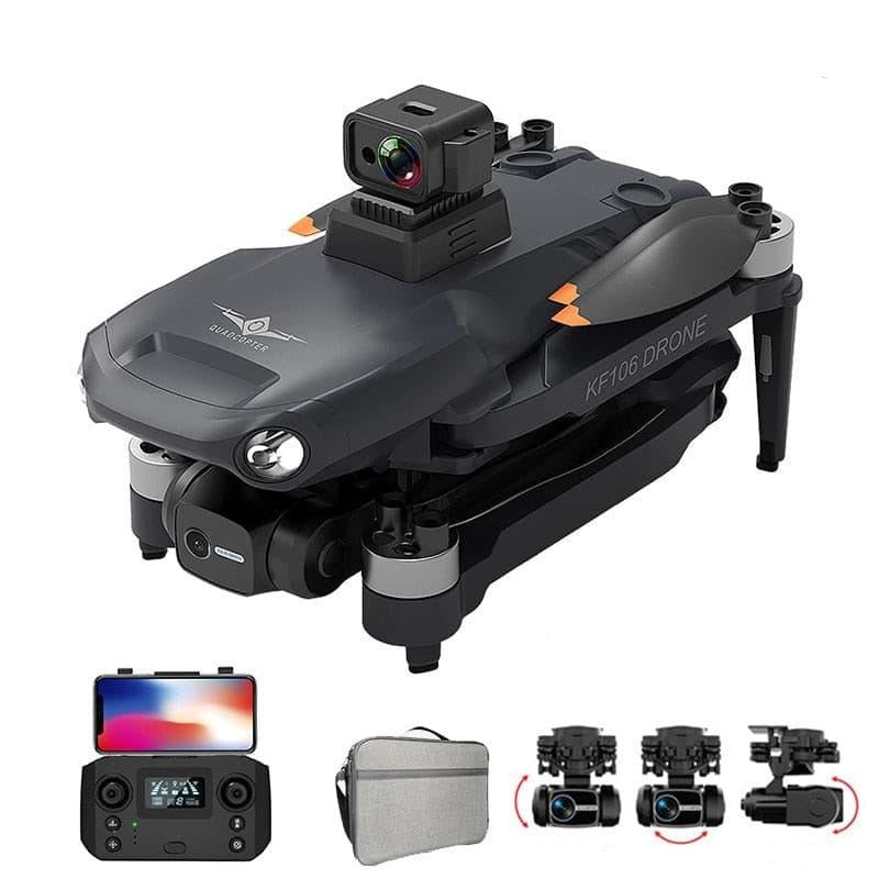 KF106 GPS Drone - 4K HD Profesional 8K HD Camera 3-axis anti-shake Gimbal Obstacle Avoidance aerial photography aircraft Quadcopter Professional Camera Drone