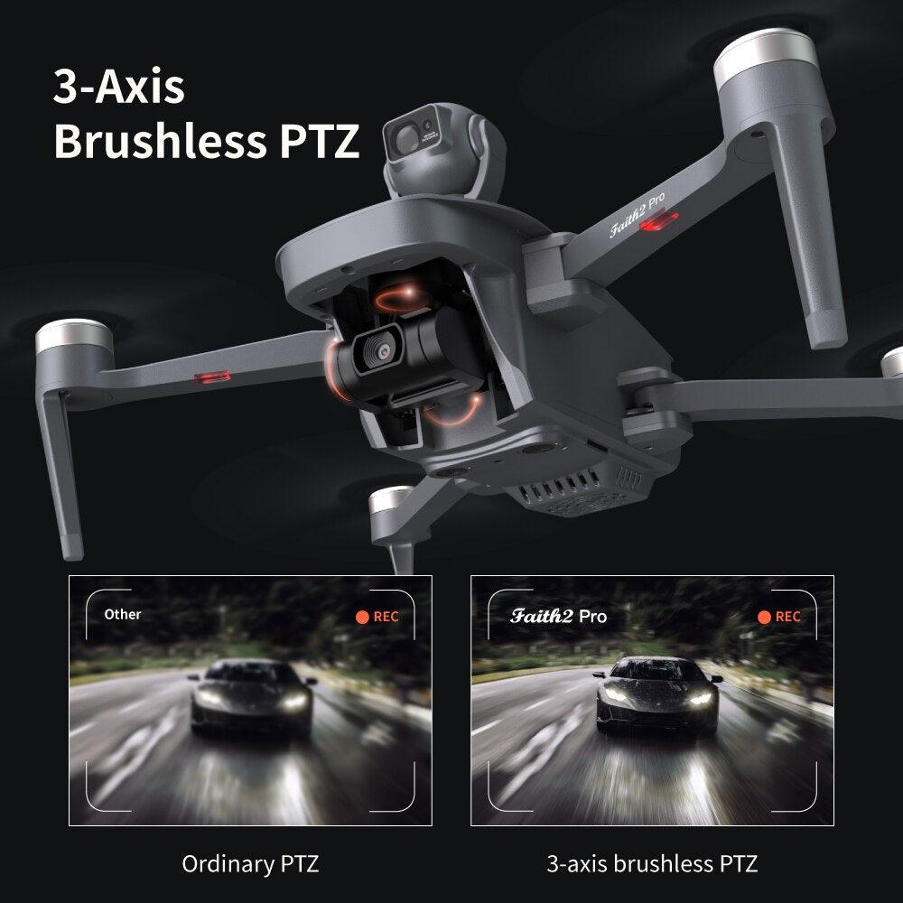 CFLY Faith 2pro Drone - 3-Axis Gimbal Camera,4K Video 5 Directions of Obstacle Sensing,32 Mins Flight Time,6km Video Transmission — изображение 8