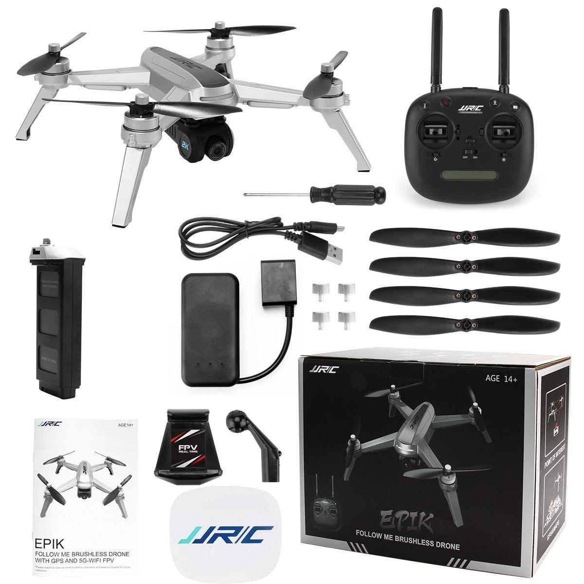 JJRC JJPRO X5 Drone - Brushless Drone with 2K FHD Camera Video 5G WiFi FPV GPS Drone for Adults, 30km/h 20 mins Flight Time Quadcopter 2 JJRC JJPRO X5 Drone - Brushless Drone with 2K FHD Camera Video 5G WiFi FPV GPS Drone for Adults, 30km/h 20 mins Flight Time Quadcopter - Image 2