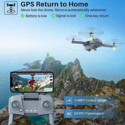 SYMA X500 Pro GPS Drones - with 4K UHD Camera RC Quadcopter Brushless Motor, 5G FPV Transmission, Follow Me, Auto Return Home 5 SYMA X500 Pro GPS Drones - with 4K UHD Camera RC Quadcopter Brushless Motor, 5G FPV Transmission, Follow Me, Auto Return Home — изображение 5